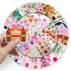 50 Castle & Travel Stickers: Trendy, Waterproof, Decorative for Laptops & Suitcases
