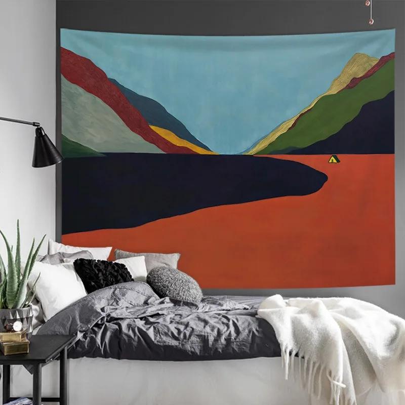 Простой художественный фон Гобелен Украшение стены для дома Гобелен Спальня Гостиная Гобелен 100x75cm