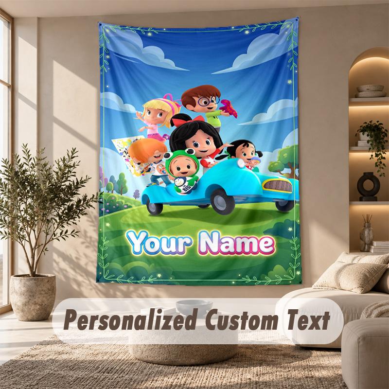 Cleo & Cuquín Tapestry, Personalized Custom Text, Wall Hanging Tapestry For Living Room Home Wall Decor