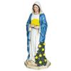 Jesus Statue with LED Lighted Flowers USB Powered Jesus Figurine Blessed Religious Sculpture