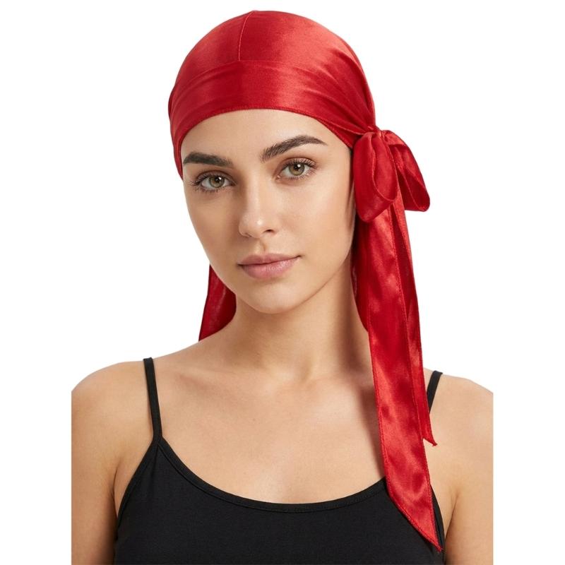 Damen Durag Kopftuch Kopfbedeckung Hut Schal Perfekt für Festivals und Feiern Atmungsaktive Kopfbedeckung Kopftuch