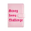 A6 Money Saving Challenge PU Cover Budget Planner Notebook Loose-leaf Book Money Planner Diary Customizable