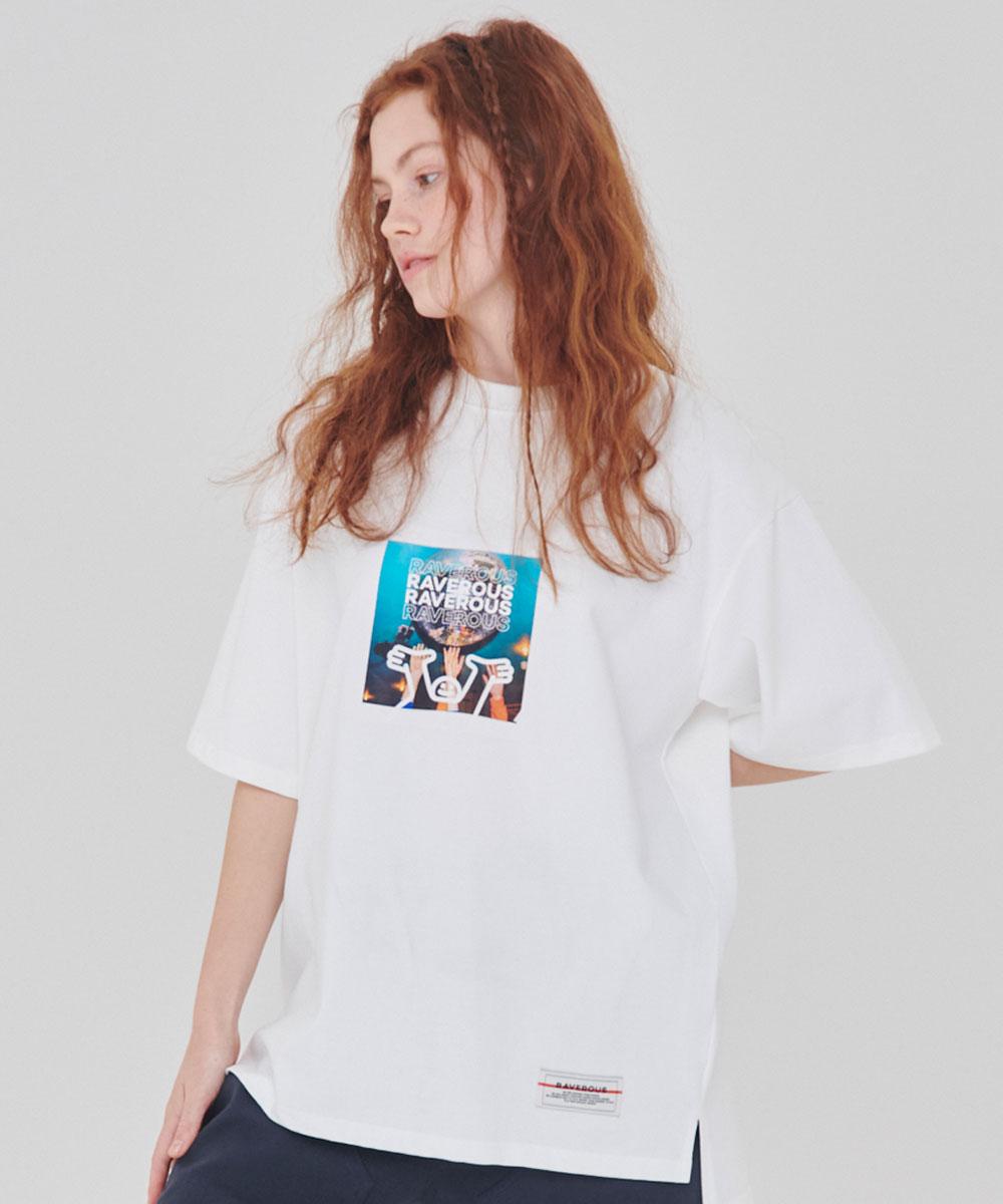 Raverous Mirror Ball Print T-Shirt 3