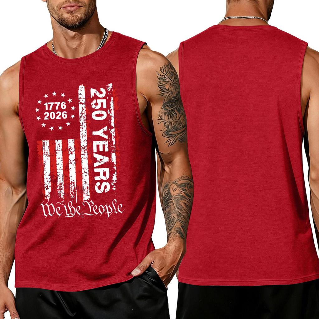 Pánské košile 4. července USA Svalnaté tílko Vlastenecká tílka