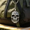 Small Punk Decoration 3D Printed Skull Keychain, Detailed Skeleton Key Ring Pendant for Cool Trendy Toy Bag Backpack, Spooky Accessory, Halloween Gift