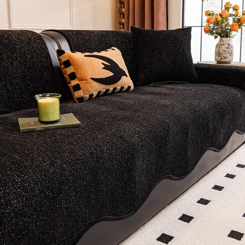 2025 new special-shaped sofa cushion one-piece straight row non-slip sofa seat cushion four-season universal sofa cover towel