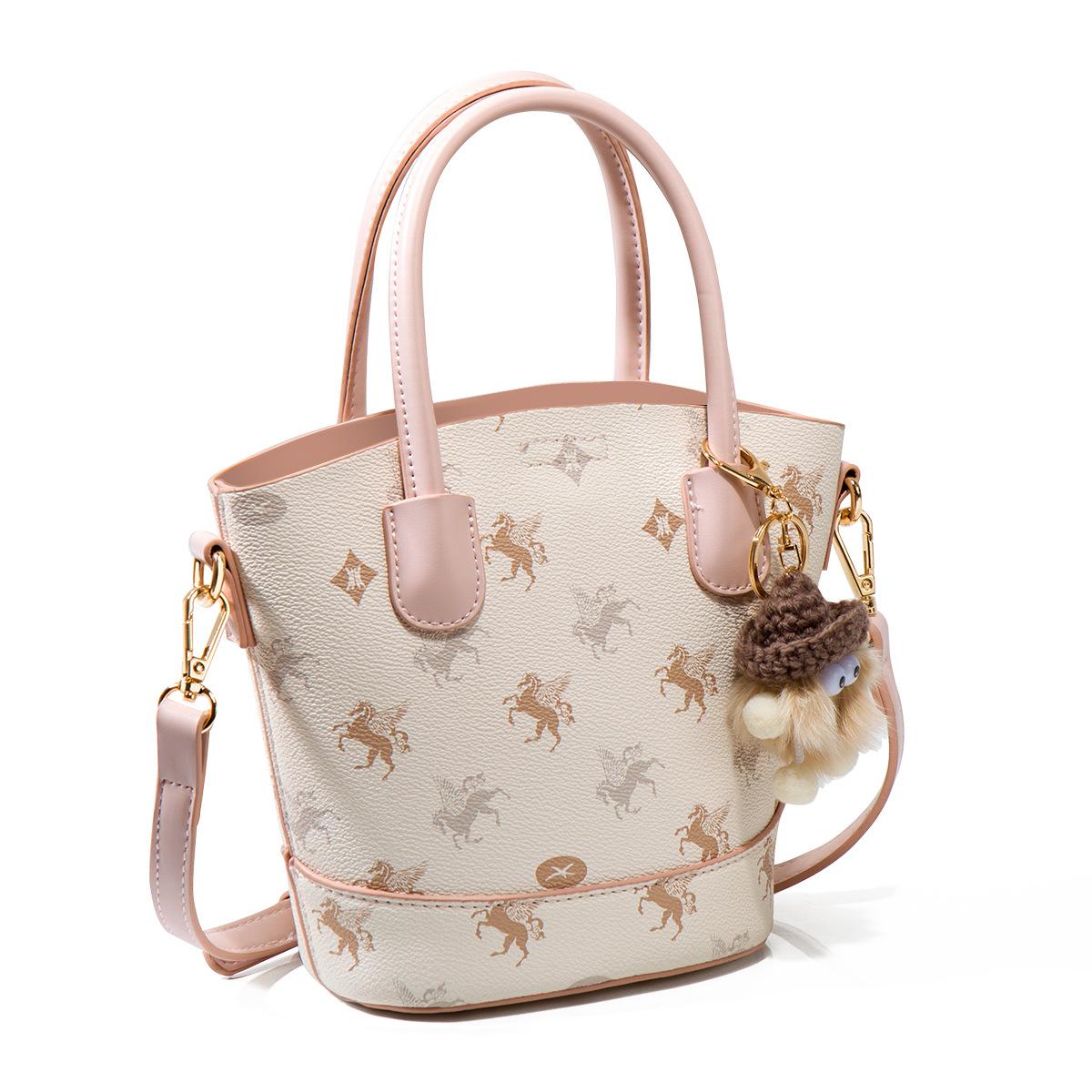 

Bucket Bag Pegasus Pink, Girlfriend Bag, Gift Bag, Women S Bag, Handbag, Daily Commute