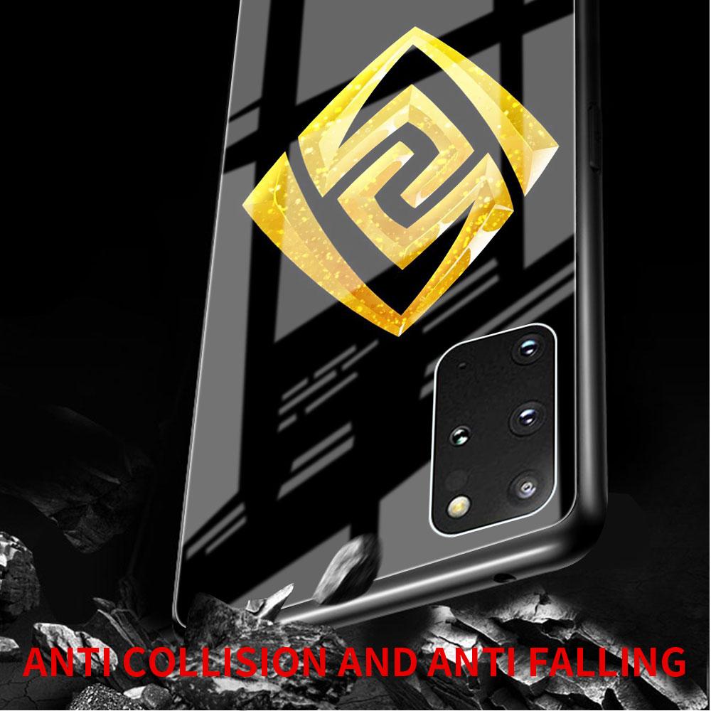 Genshin Impact Glass Case For Samsung Galaxy S22 S20 FE S21 Plus Phone Cover S10 5G S9 Note 20 Ultra 10 Lite Shell