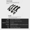 for Volkswagen VW Virtus 2018   Gloss Black Smart Door Handle Cover Protective Style Stickers Trim Car Accessories Parts