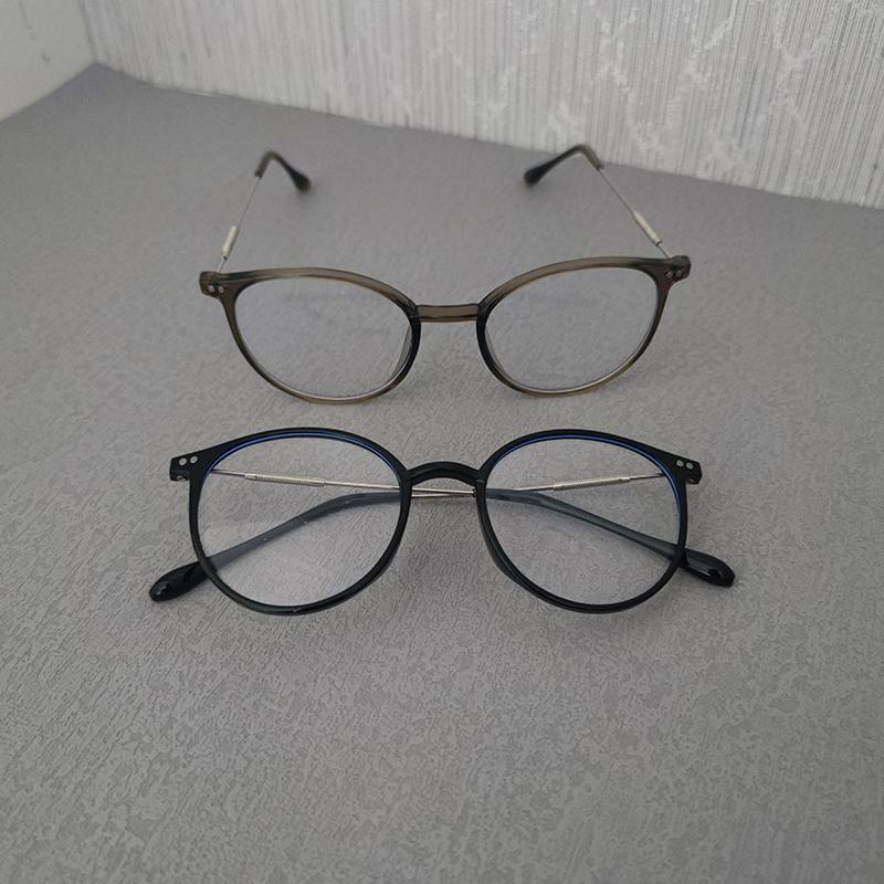 2 Pairs Per Set Basic Classic Anti Blue Light Blocking Glasses Vintage Men Women Office Outdoor Female Accessory Eyewear