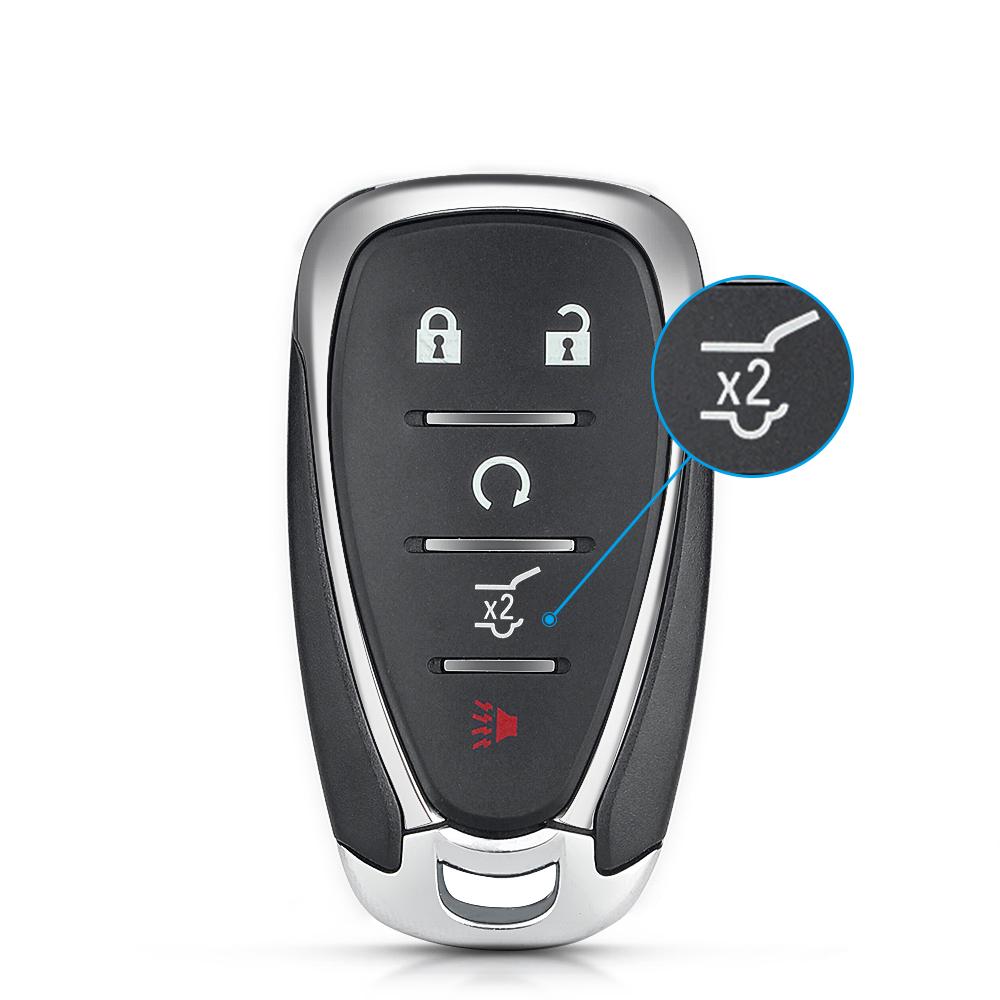 KEYYOU 1 Stück Fernbedienung für Autoschlüsselhülle für Chevrolet Cruze Malibu Camaro 2/3/4/5 Tasten Schlüsselanhänger Gehäuse