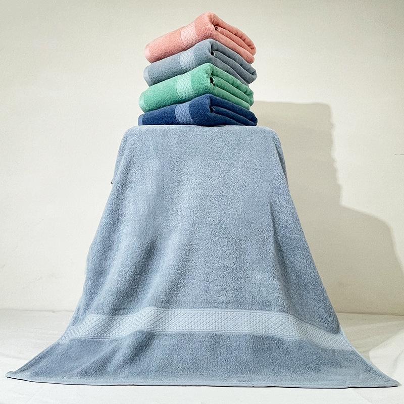 Cotton 32-strand bath towel absorbent adult bath towel bath towel plain color break