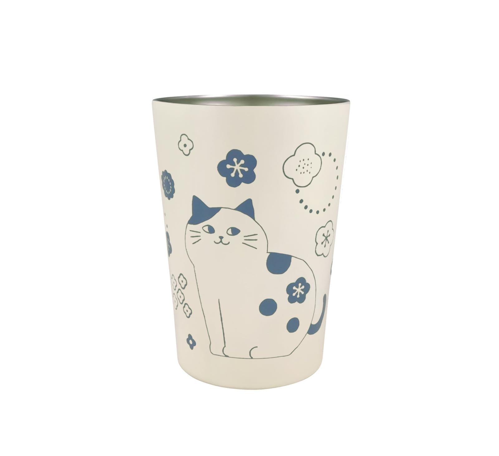 

Jimbocho Nyankodo 2-Way Vacuum-Sealed Tumbler, Medium [Hannari Nyanko], OfficeWork Desk Cup, InsulatedCold Holder, Cute Cat Design, 225-002