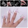 10PCS Nail Tips Clip for Quick Building Gel, Plastic Transparent Nail Clips for Gel Finger Nail Extension UV LED Builder DIY Manicure Clip Clamp Set