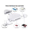 Universal 3-in-1 Card Reader for Apple and Sony/Canon Cameras (USB, SD, TFF)
