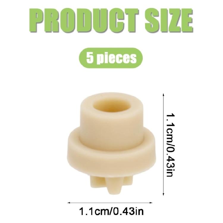 5 Pieces Strong Plastic Check Valves Duckbills 11mm Strong Valves Leak Proof Check Gate Suitable for Smooth Fluid Flows