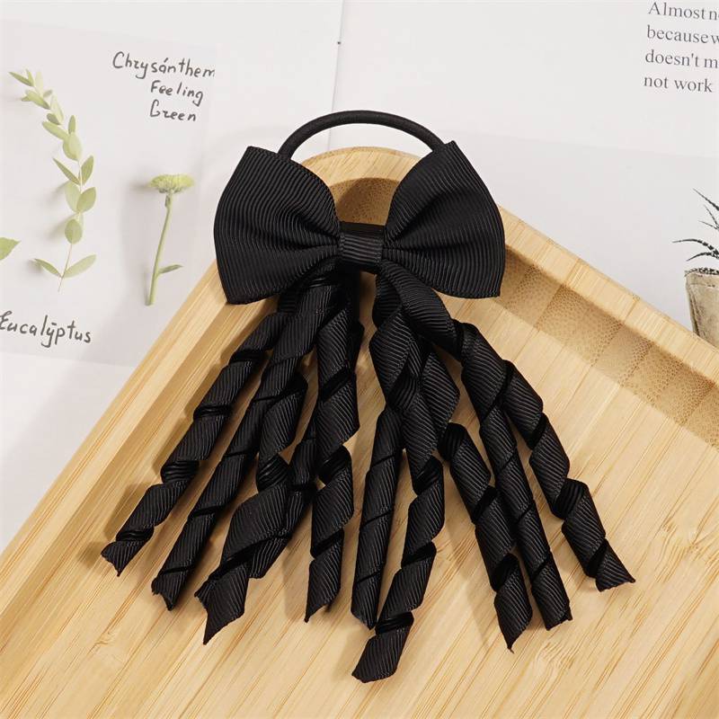 Hair Accessories Hair Ring Cheerleading Girl Hair Rope Roll Tassel Rubber Band Bow Headdress Children's Ornaments