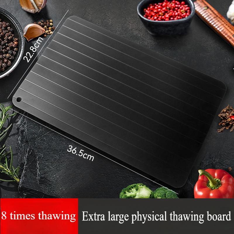 Rapid Defrosting Tray Fish Fruits Meat Foods Defrosting Board Aluminum Alloy Quick Ice Melting Device Household Kitchen Tools