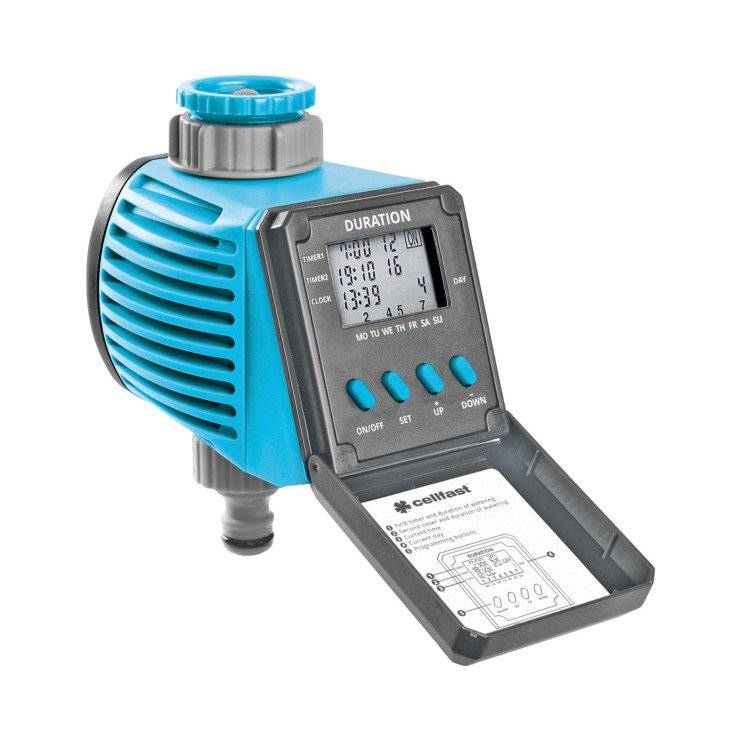 Cellfast Digital Irrigation Controller Ideal 52-095 Smooth Control Weekly Watering Cycle