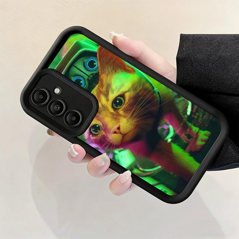 Phone Case for Samsung Galaxy A17 A16 A15 A14 A13 Stray Cat Game B-12 A56 A36 A26 A55 A35 A25 A54 A34 A24 A53 A33 A23 A07 A06