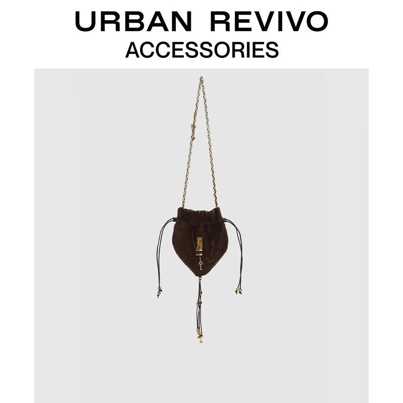 URBAN REVIVO Drawstring Crossbody Bag One Size