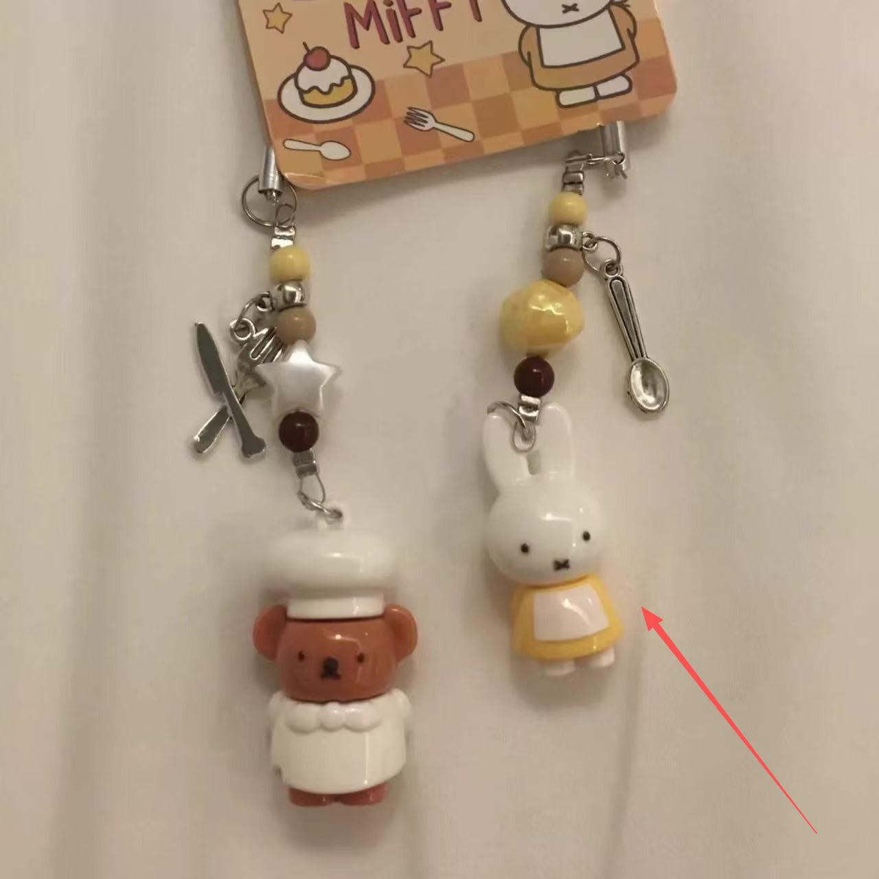 Handmade Leather Cute Pink Bow Cartoon Kitty Cat Beaded Phone Chain Girly Bag Hanging Keychain From China for Women Standard