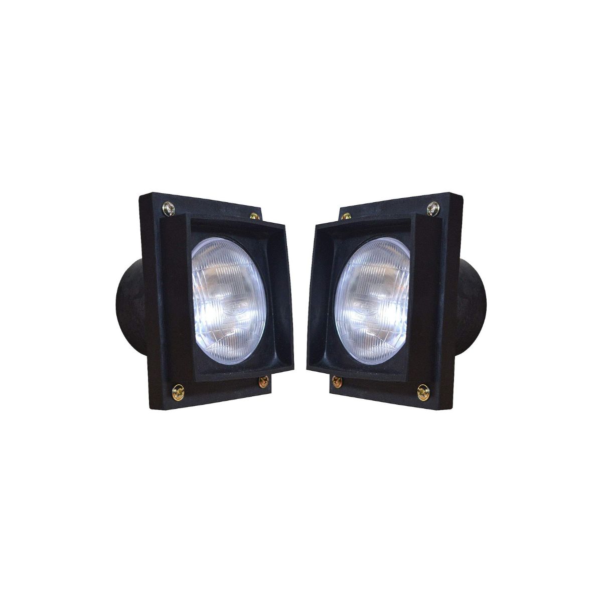 

Комплект передніх фар APSMOTIV з 12-вольтовими лампами та гумовою прокладкою Підходить для тракторів Mahindra E-40 450 475 485 575 E-50 3505 C4005 4505 5005 та Eicher чорний