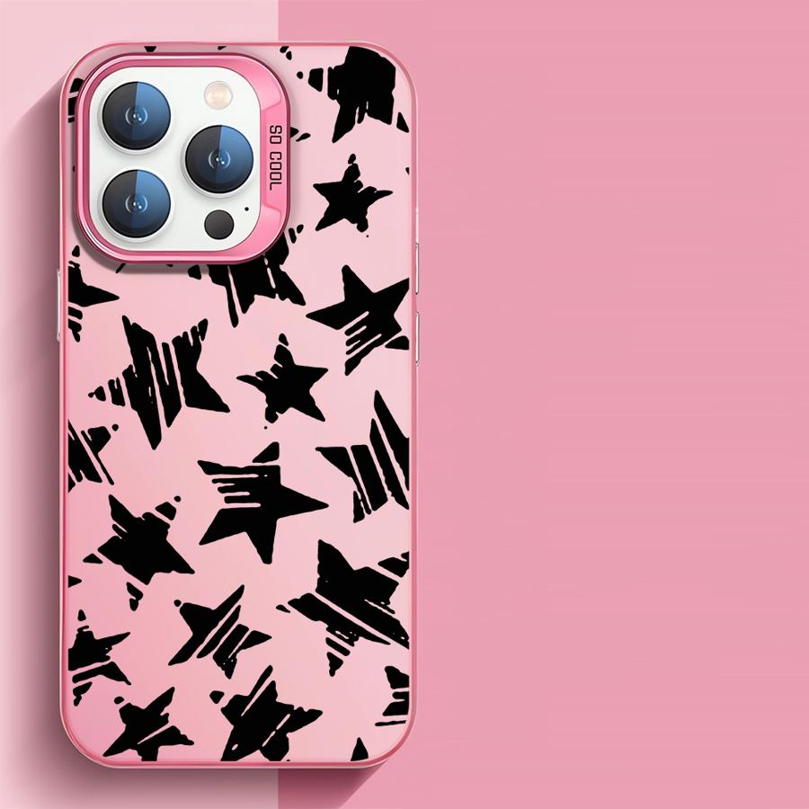 Five Pointed Star Phone Case for Realme 8i 8 4G 9i 10 4G 10 11 Pro 12 5G C15 C20 C21 C21Y C31 C33 C35 C53 C55 Capa Cover