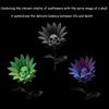 The Forbidden Sunflower Sculpture Gothic Skull Bloom Decor 3D Printed Macabre Art Halloween Ornament for Horror Home Party Decor