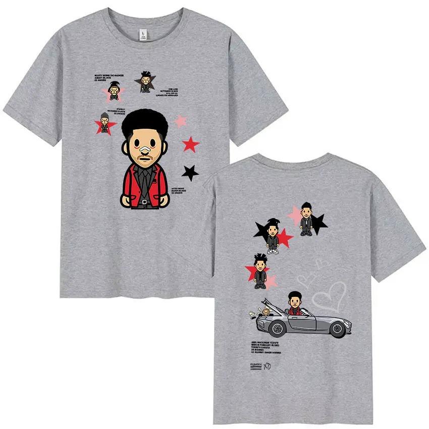 

Rapper THE WEEKND 2026 Tour Album Merch TShirt Unisexs WomenVintage HighQuality Trendy CasualShort Sleeve TShirt S