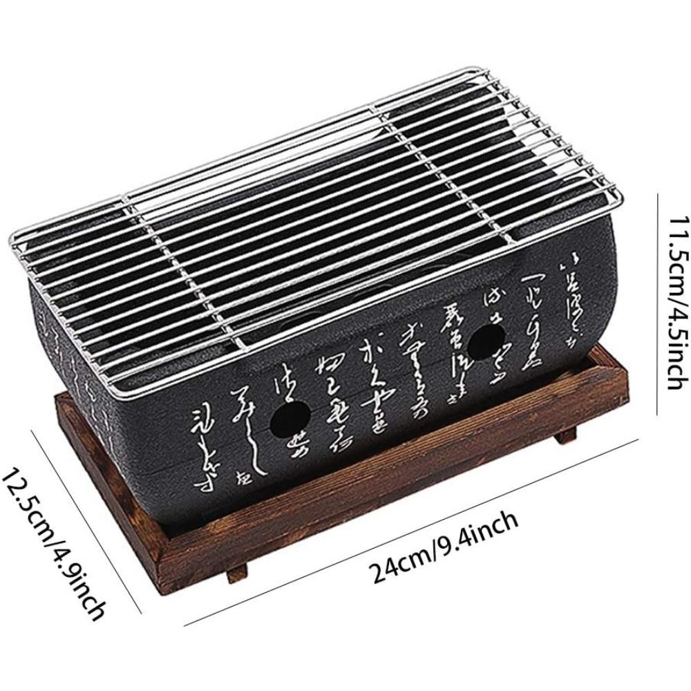 Japanese Style Outdoors Barbecue Grill Portable Food Charcoal Stove/BBQ Plate Household Barbecue Tools Accessories