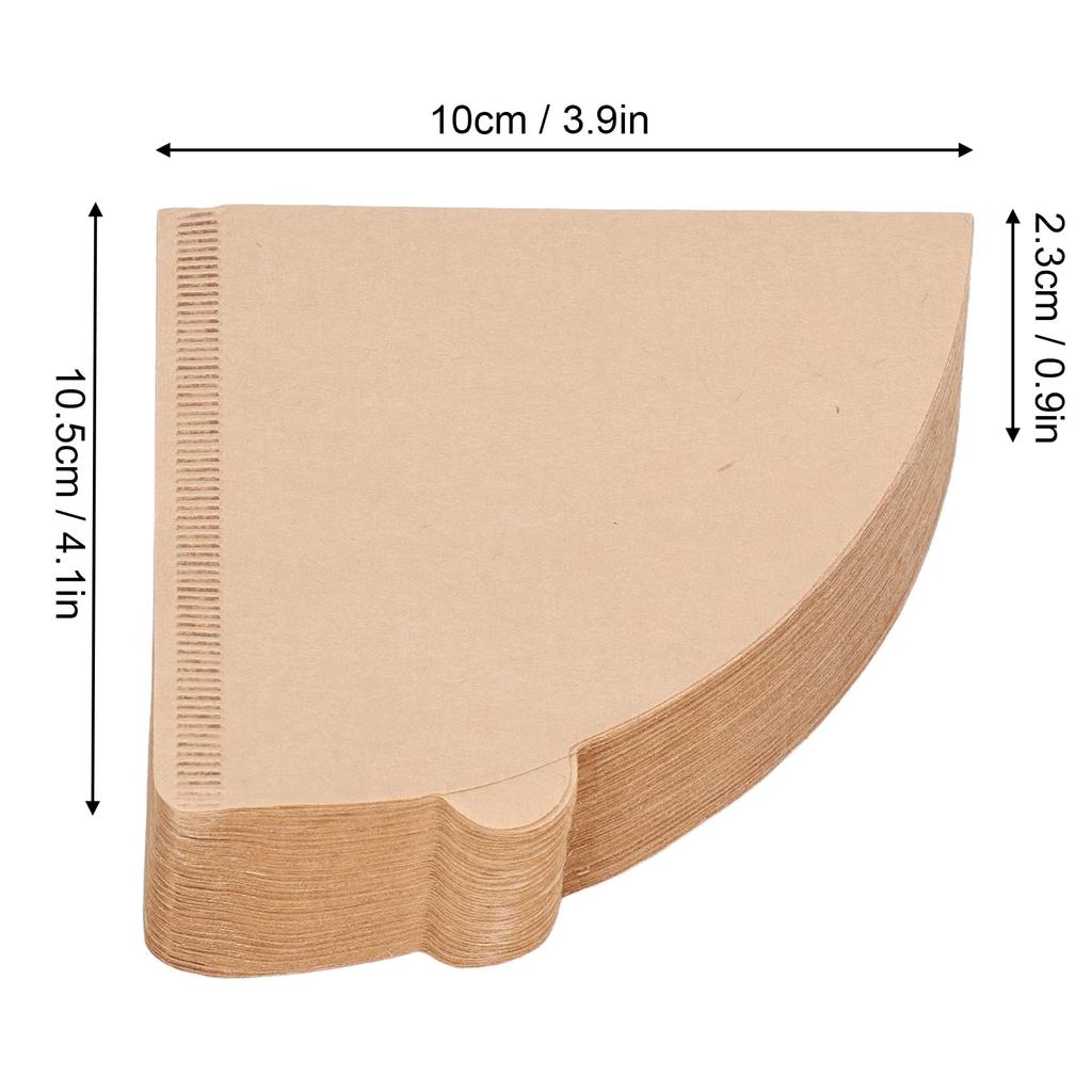 Coffee Filter 100 Conical Compatible with Hario Made with Unbleached for Au Drip and Regular Coffee for and Restaurant Paper, Sheets, Shape, V40,