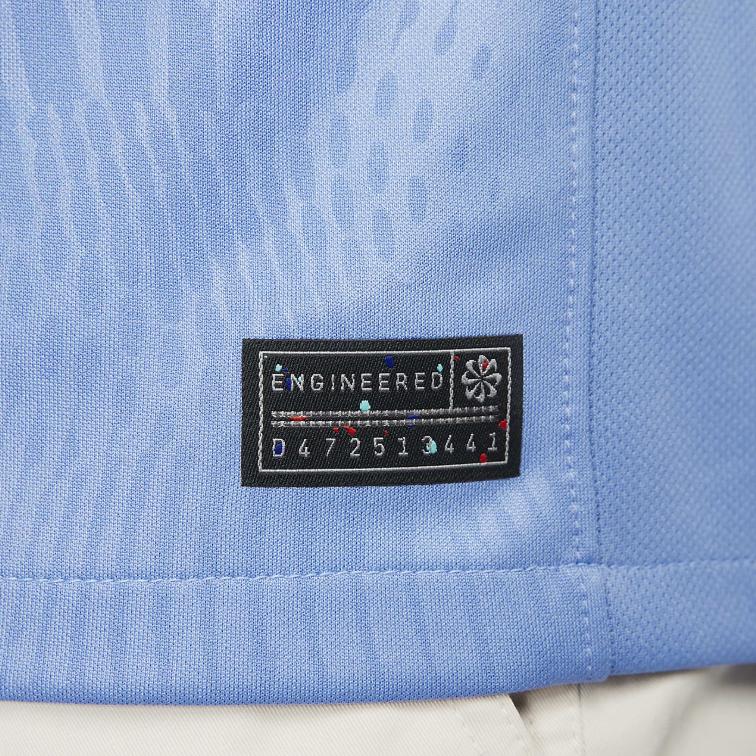 Nike FFF 2023 Stadium Home Graphic Print Crew-Neck Short-Sleeve T-Shirt Men Tops Sky-Blue DR3962-450