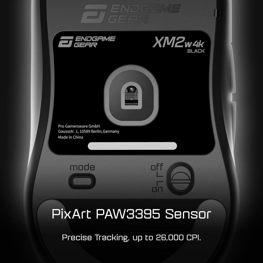 Endgame Gear Gaming Mouse XM2w 4K Black EGG-XM2W-4K-BLK