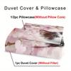 Cat Bedding Set Animal Duvet Cover Set Cartoon Comforter Cover Bedroom Decor Guest Room 2/3Pcs 2D Pink Flat Printing