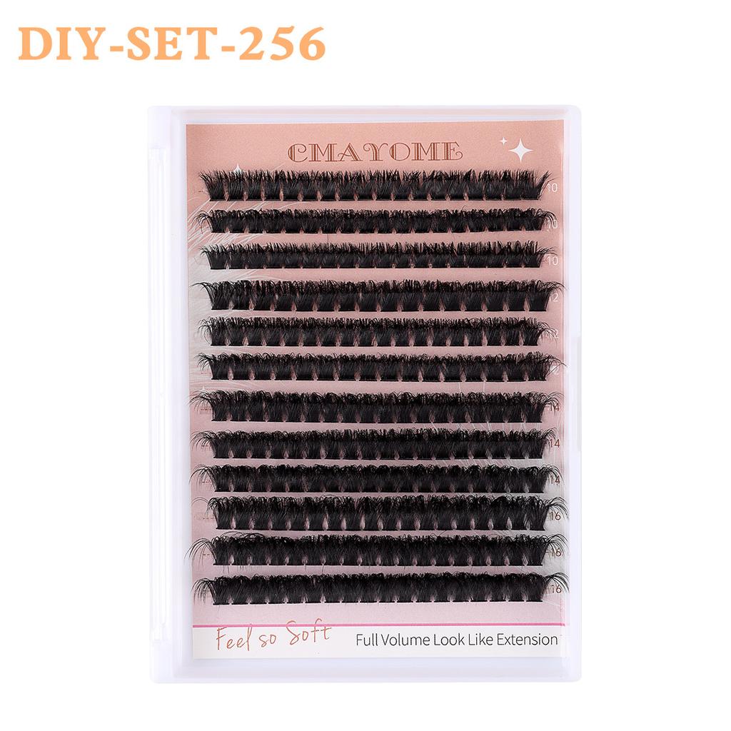 Diy Single Cluster Of Hot Melt False Eyelashes Simulation Natural Thick Self-Grafting Color Eyelashes