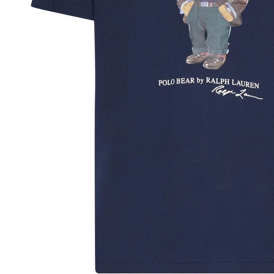 Polo Ralph Lauren Animal Print Pullover Crew Neck Short Sleeve T-Shirt Men T-shirts Navy-Blue 710854497-026