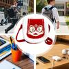 Embroidered Tote Bag Red Embroidered Plush Handbag Traditional Shoulder Bag for Ladies Girls Home Commuting Shopping Beach Sea