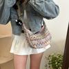 Fashionable Retro Crossbody Bag  Ethnic Style Single Shoulder Tote Bag