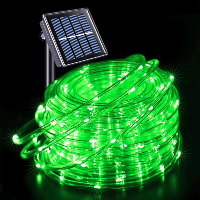 8 Modes Solar Rope Hose Lights Led String Lights For Garden Outdoor Street Wedding Christmas Patio Porch Pool Tree Decoration