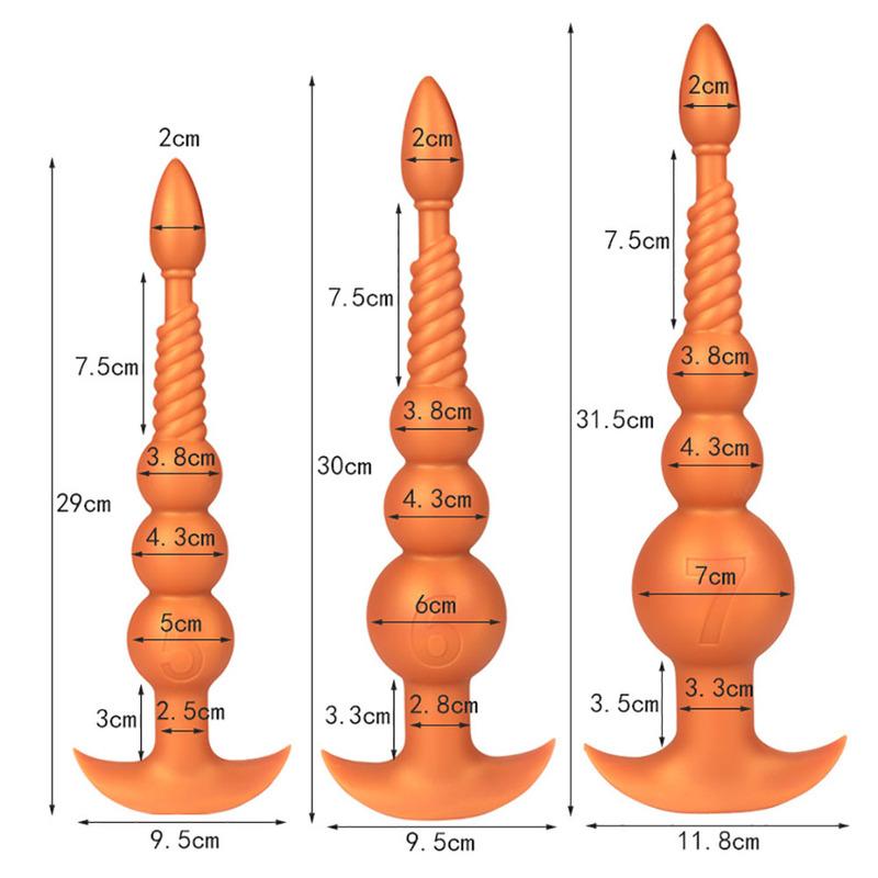 18+ Anal Plug with Tail Long Butt Plug Soft Liquid Silicone Huge Anal Plug Cosplay Sex Toys For Couple Adult Games Buttplug