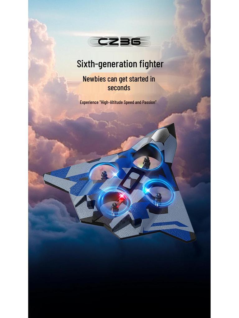 Foam RC Stunt Airplane: Hand-Thrown Electric Fighter Model Toy for Kids