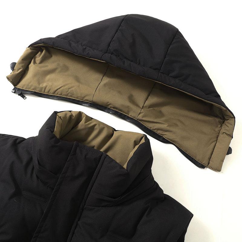 Fashion Winter Men's Sleeveless Jackets Hooded Waterproof Plus Size Thick Outerwears Man Warm Vest