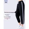 Women's Color-Block Casual Yoga Pants: Spring/Autumn, Drawstring, Loose Fit, Breathable, Quick-Drying, Cuffed Harem Style for Fitness.