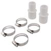 32mm Hose Coupling Pool Hose Adapter with Hose Clamp Hose Adapter Replacement for Pangea Tech