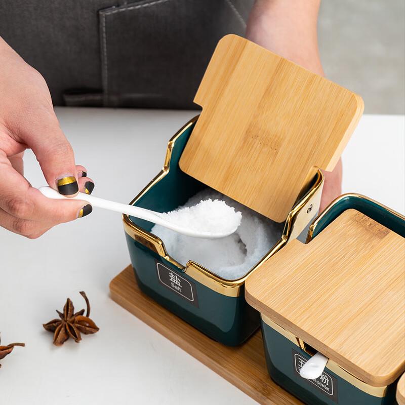 6-Piece Ceramic Kitchen Oil & Seasoning Storage Set