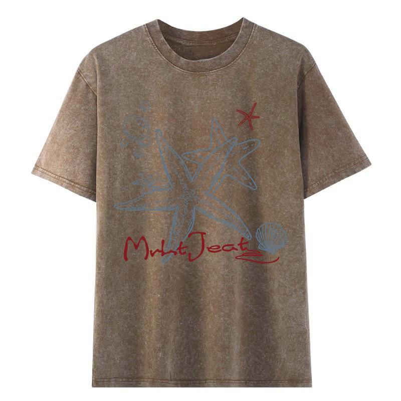 2026 Unisex American-Style Washed Cotton Loose Fit T-Shirt