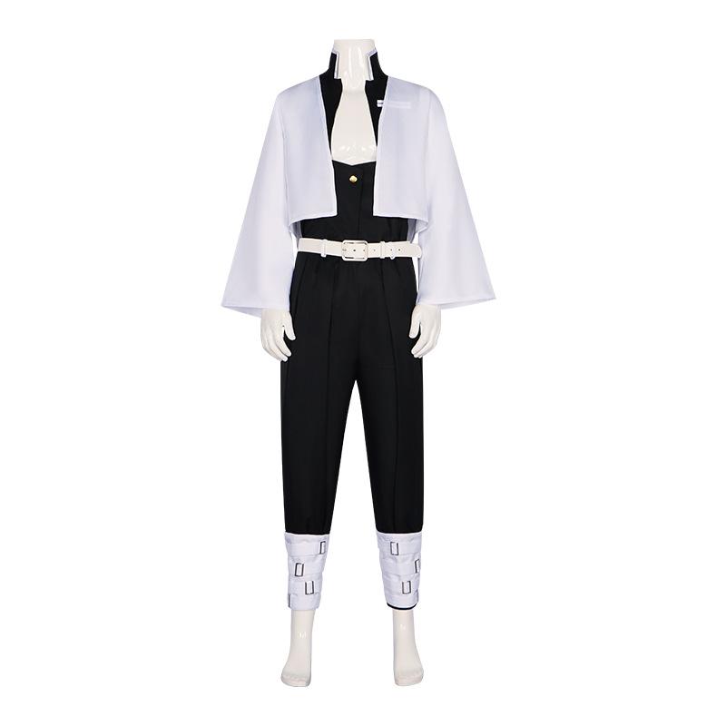 Anime Demon Slayer Shinazugawa Sanemi Cosplay Costume Outfit Wig Stickers Full Set Convention Cosplay Costume