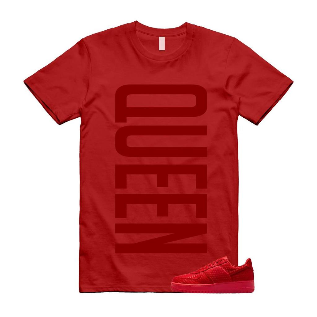 Air Force 1 Valentine's Day University Red Low 2026 T Shirt Match QUEEN VERT