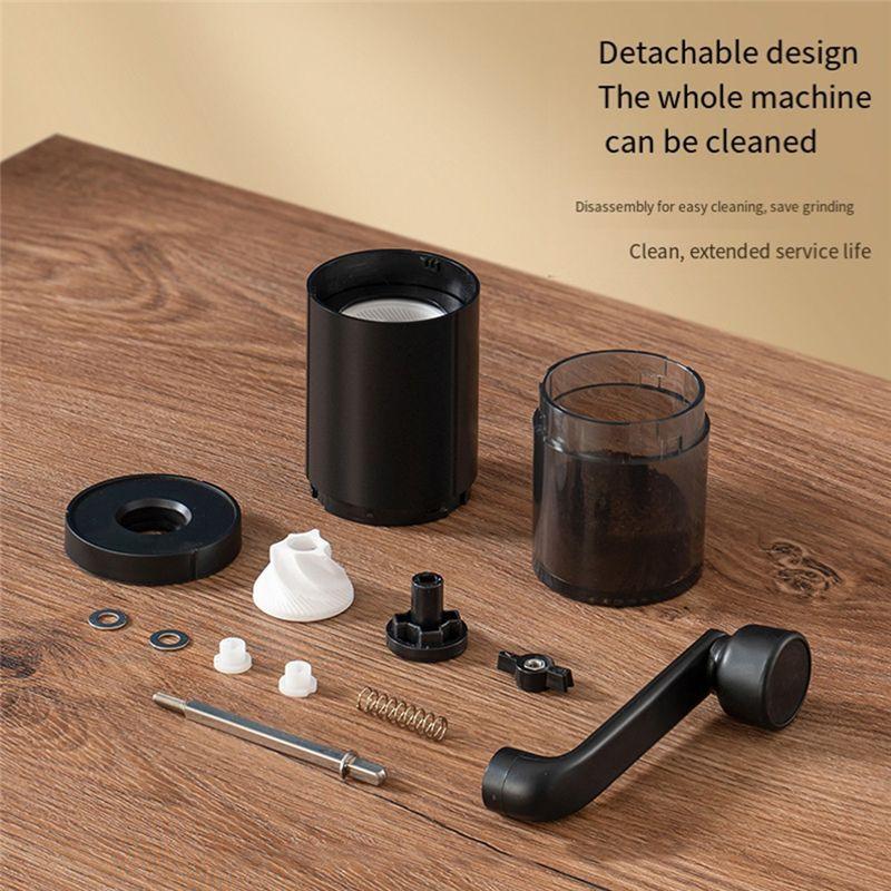 T02C!Small Household Coffee Bean Grinder Portable Hand-Cranked Coffee Grinder Coffee Machine